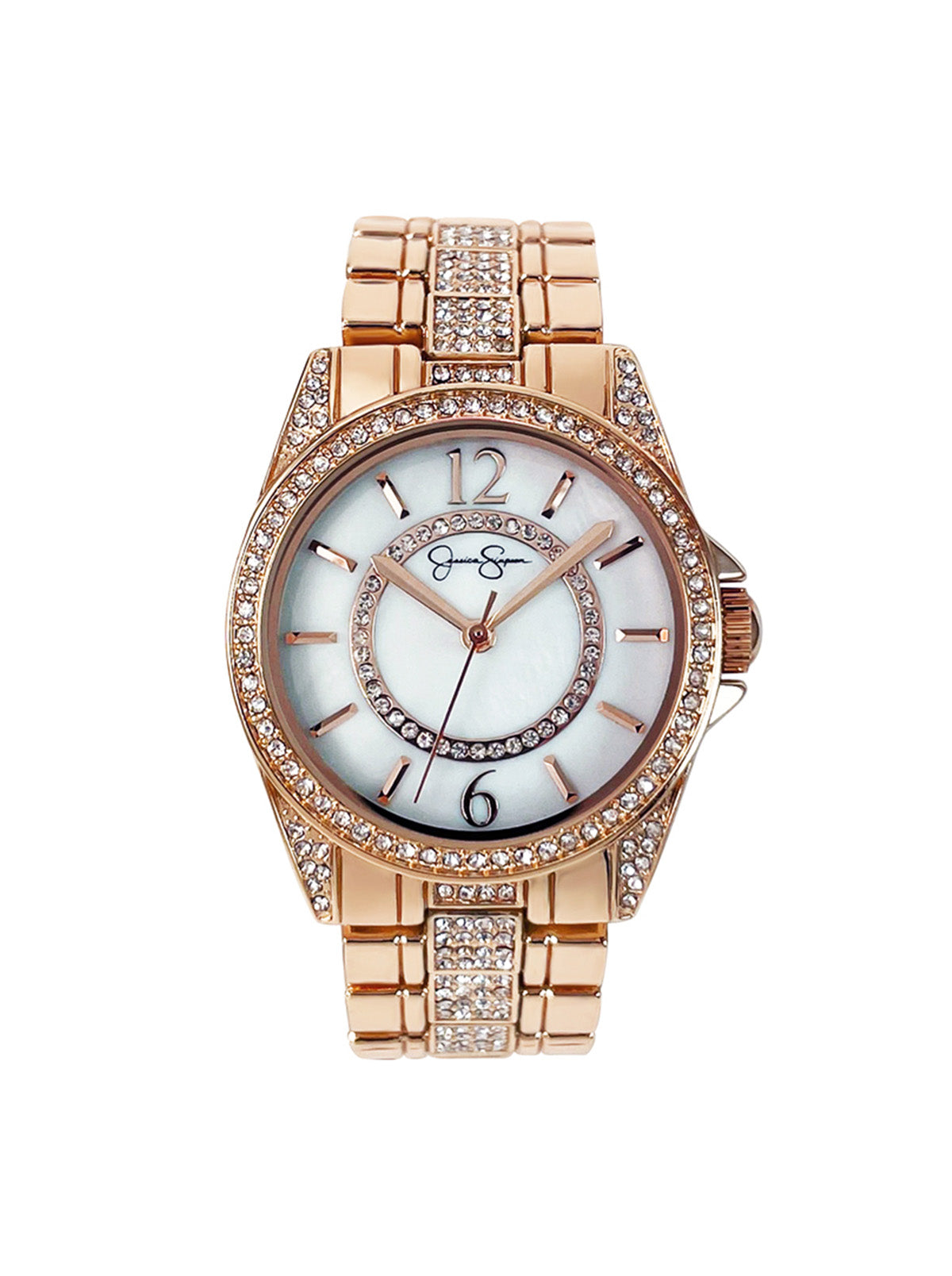 Rose Tone Crystal Bracelet Watch | Jessica Simpson Accessories