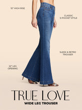 True Love Wide Leg Trouser Jeans in Sia | Jessica Simpson Women