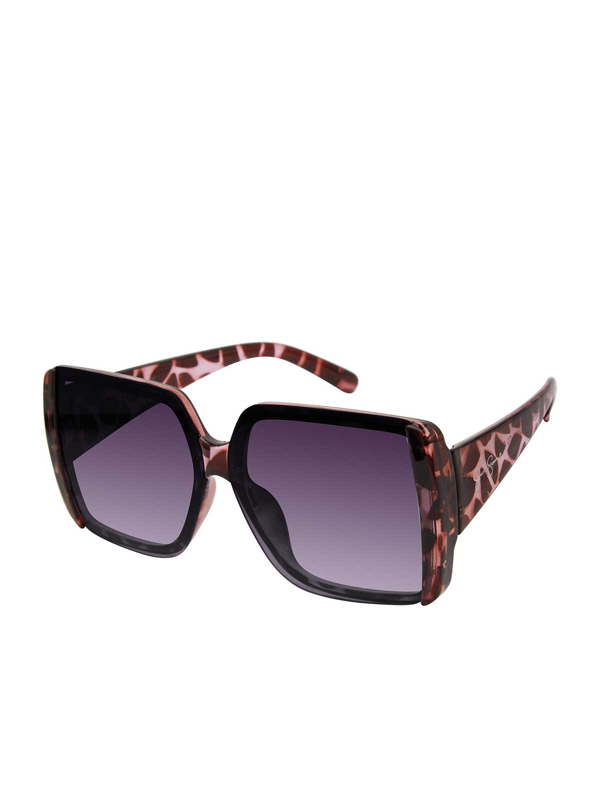 Oversized Glamorous Square Sunglasses in Tortoise | Jessica Simpson Accessories
