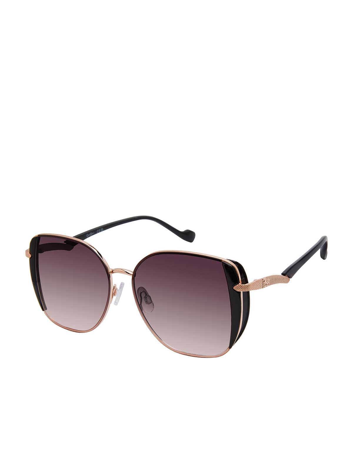 Metal Shield Butterfly Sunglasses in Rose Gold | Jessica Simpson Accessories