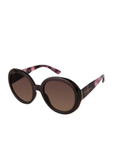Oversized Fashionable Round Sunglasses in Tortoise | Jessica Simpson Accessories