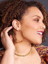 Personalized Hoop Earrings in 18K Gold | Jessica Simpson Accessories