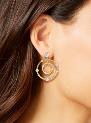 Orbital Crystal Drop Earrings | Jessica Simpson Accessories