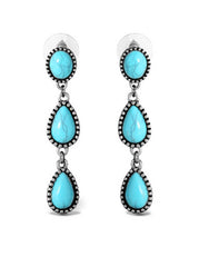 Three Stone Drop Earrings | Jessica Simpson Accessories