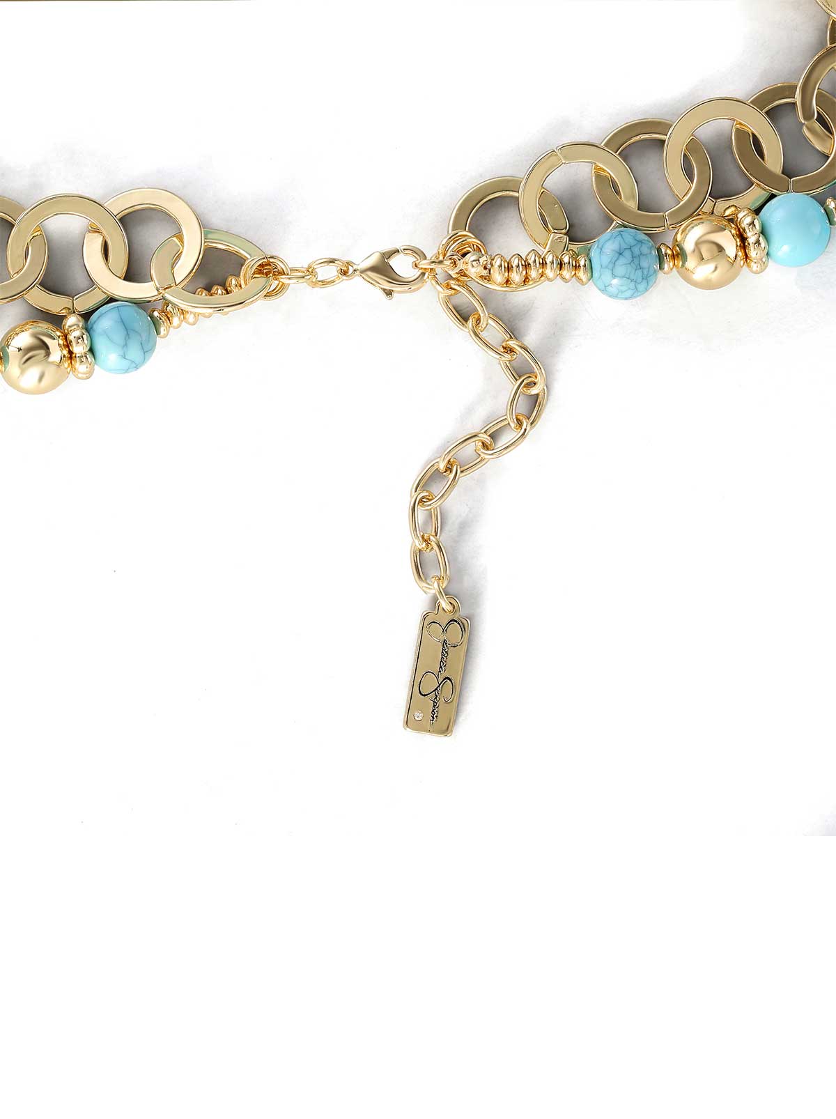 Layered Necklace with Turquoise Beads | Jessica Simpson Accessories