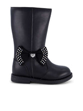 Toddler Evie Bow Tall Boot in Black | Jessica Simpson Women