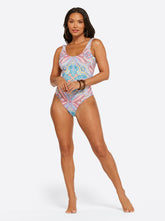 Carnival in Rio Reversible One Piece in Cool Multi | Jessica Simpson Women