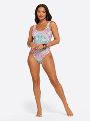 Carnival in Rio Reversible One Piece in Cool Multi | Jessica Simpson Women