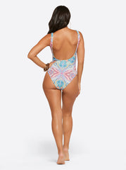 Carnival in Rio Reversible One Piece in Cool Multi | Jessica Simpson Women
