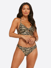 Eazy Zebra Twist Front Cami in Black Multi | Jessica Simpson Women