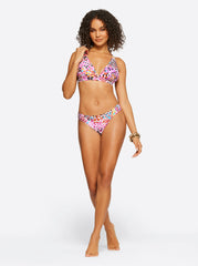 French Exit Side Shirred Hipster in Pink Multi | Jessica Simpson Women