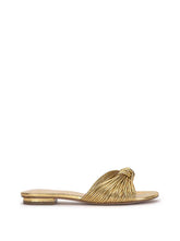 Dydra Knotted Flat Sandal in Gold | Jessica Simpson Women