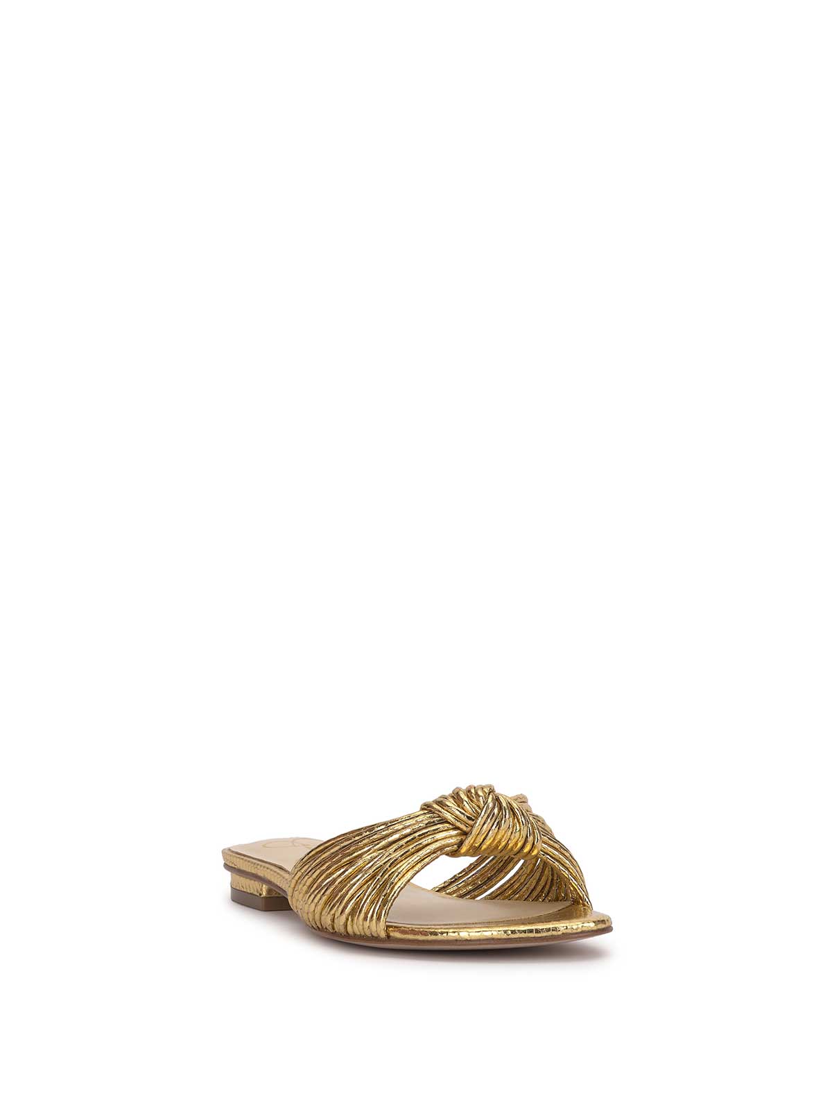 Dydra Knotted Flat Sandal in Gold | Jessica Simpson Women