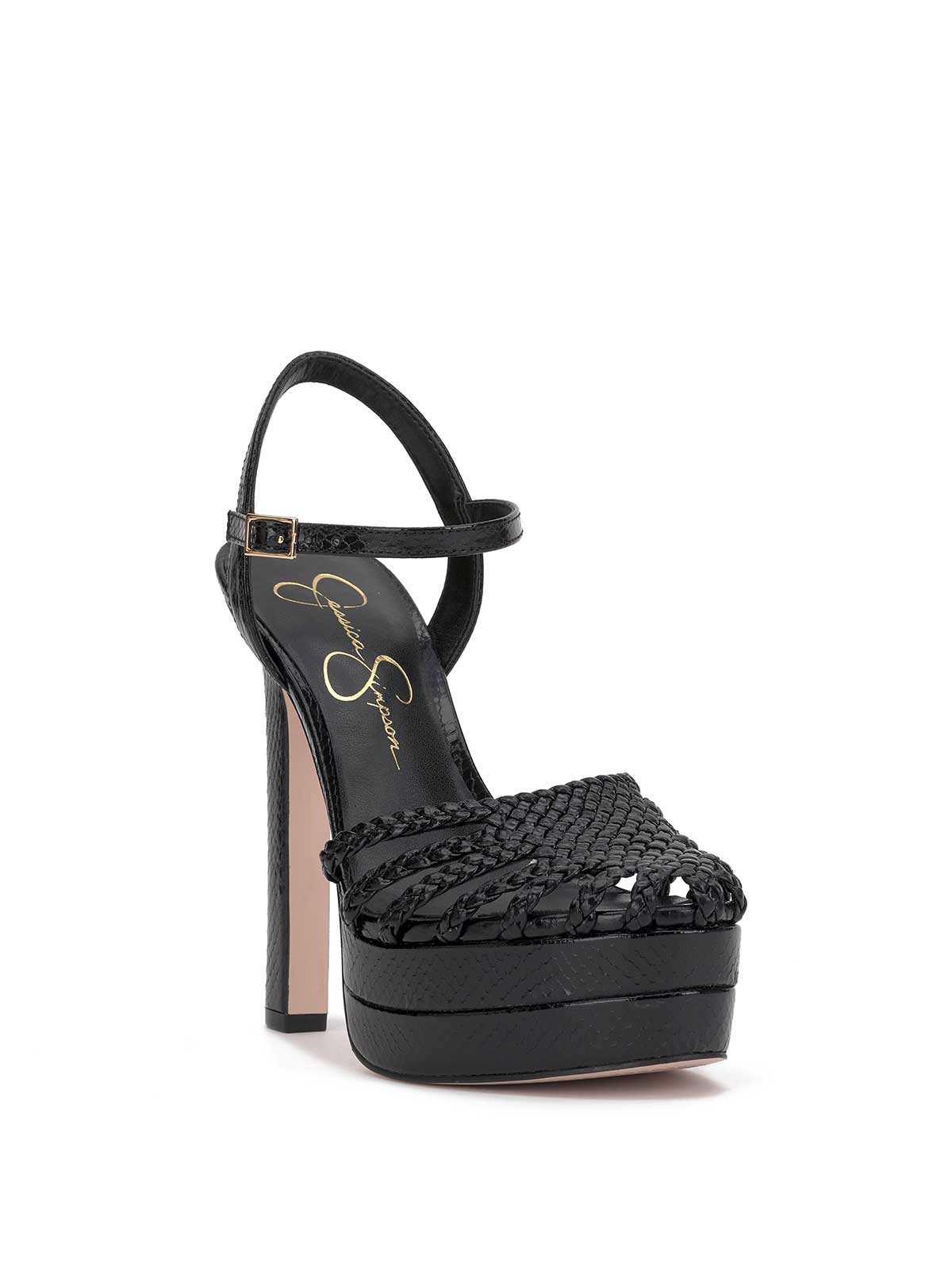 Inaia Braided Platform Sandal in Black | Jessica Simpson Women