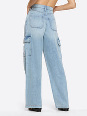 Jenna Cargo Pants in Valley Sky | Jessica Simpson Women
