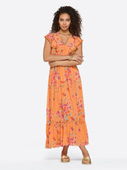 Phillipa Maxi Dress in Watercolor Roses | Jessica Simpson Women