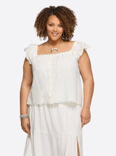 Violetta Top in Gardenia | Jessica Simpson Women