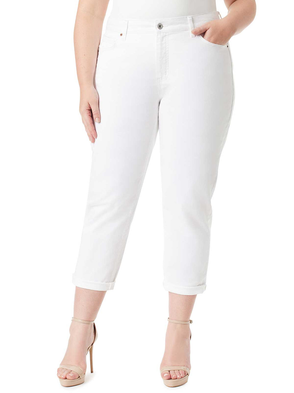 Mika Best Friend Slouchy Skinny in White | Jessica Simpson Women