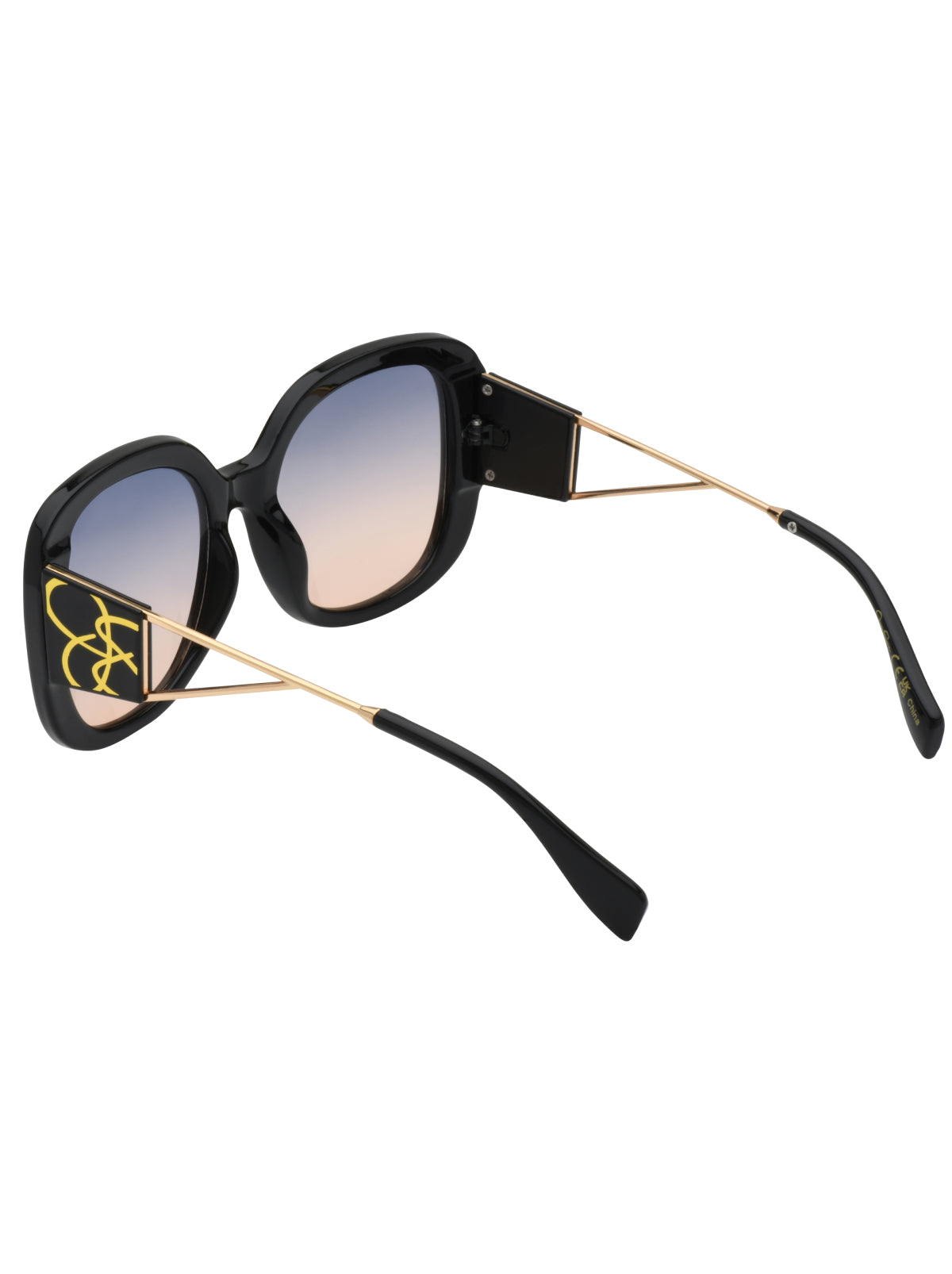 Oversized Oval Sunglasses in Black | Jessica Simpson Accessories