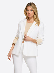Fitted Blazer in White | Jessica Simpson Women