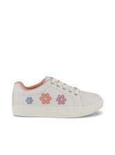 Girls' Gina Flower Low Sneakers in White | Jessica Simpson Women