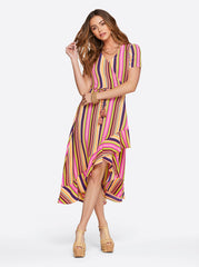 Varsha Wrap Dress in Rose Violet | Jessica Simpson Women
