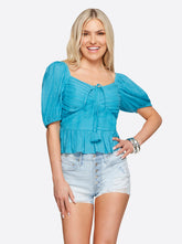 Ami Halter Top in Pagoda Blue | Jessica Simpson Women