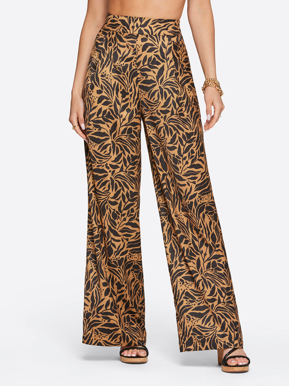 Winnie Wide Leg Pants in Zebra Floral | Jessica Simpson Women