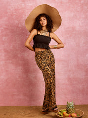 Winnie Wide Leg Pants in Zebra Floral | Jessica Simpson Women