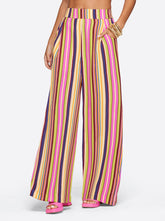Winnie Wide Leg Pants in Rainbow Stripe | Jessica Simpson Women