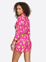 Wisteria Tie Front Top in Withering Petals | Jessica Simpson Women