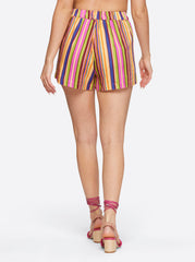 Eliana Short in Rainbow Stripe | Jessica Simpson Women