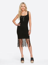 Sage Fringe Dress in Black | Jessica Simpson Women