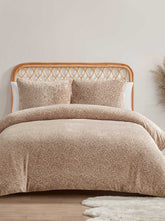 Leopard Printed Plush Duvet Cover Set | Jessica Simpson Home
