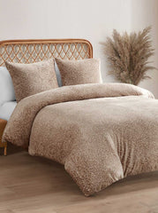 Leopard Printed Plush Duvet Cover Set | Jessica Simpson Home