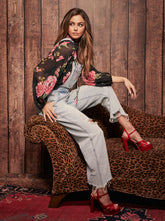 Doris Blouse in Sketchy Roses | Jessica Simpson Women