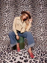 Trench Bomber Jacket in Khaki | Jessica Simpson Women