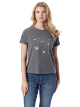 Ike Tee in Dark Heather Grey | Jessica Simpson Women