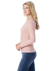 Abbey Sweatheart Top in Silver Pink | Jessica Simpson Women