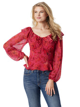 Aki Blouse in Outlines Blossoms | Jessica Simpson Women