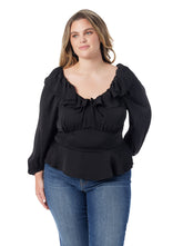 Aki Blouse in Anthracite | Jessica Simpson Women