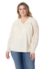Milla Ruffle Top in Parchment | Jessica Simpson Women