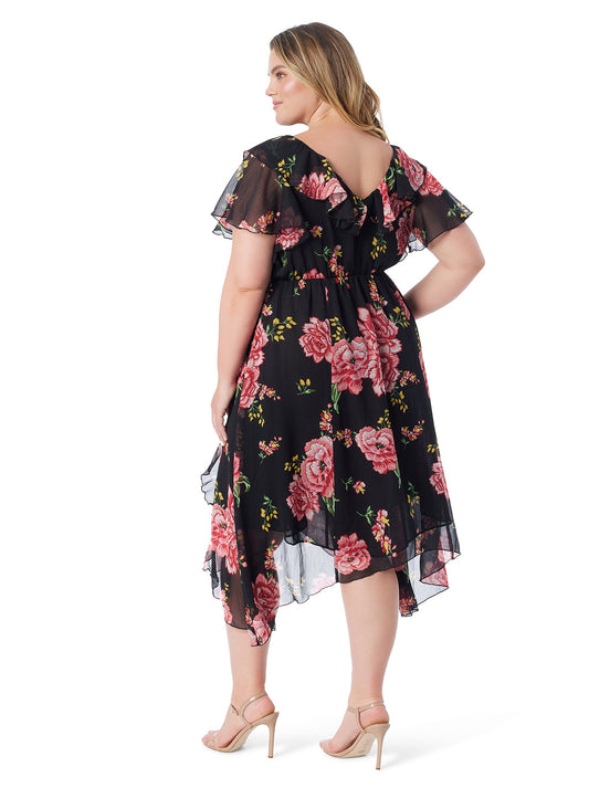 Elise Dress in Sketchy Roses | Jessica Simpson Women