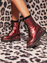 Imelda Combat Boot in Oxblood | Jessica Simpson Women