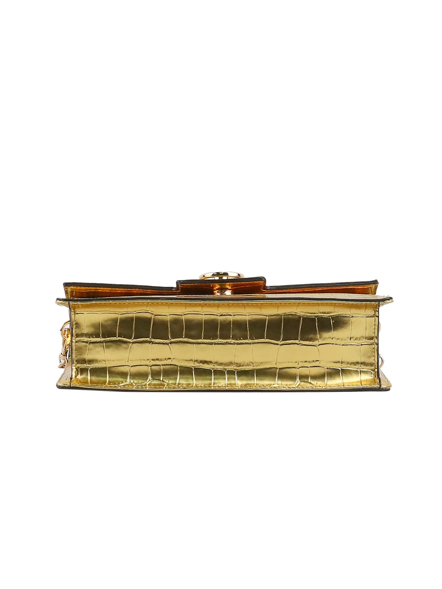 Brooke Clutch in Gold Croco | Jessica Simpson Accessories
