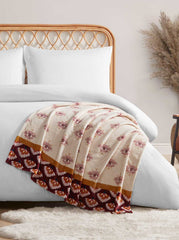 Celeste Plush Throw in Burgandy Red | Jessica Simpson Home