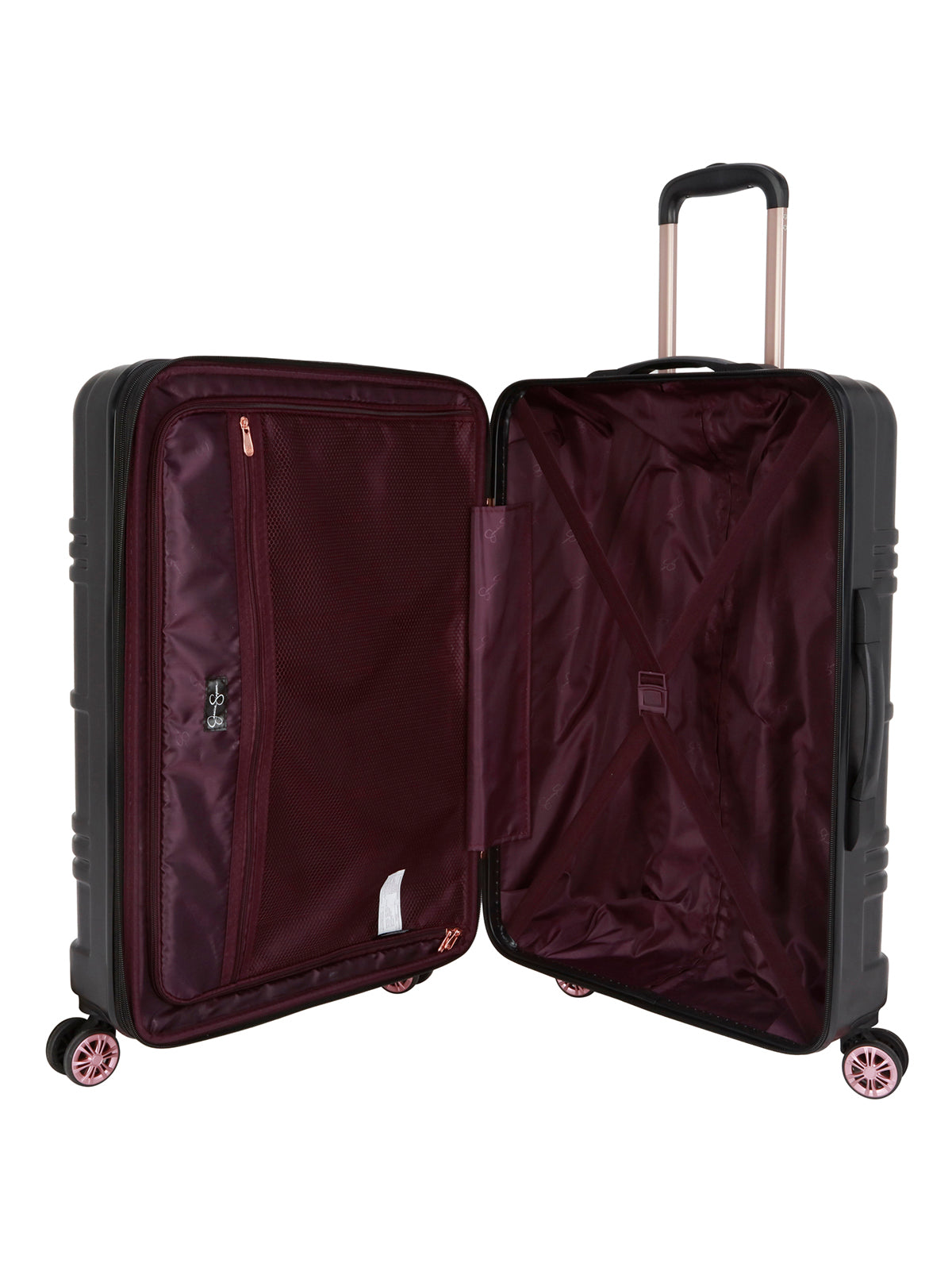 Jewel Plaid Luggage Collection in Black | Jessica Simpson Home
