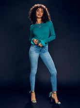 Nala Sweater in Teal Green | Jessica Simpson Women