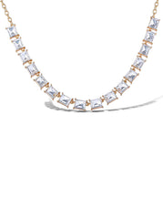Crystal Stone Frontal Necklace | Jessica Simpson Accessories