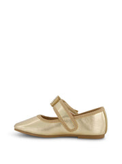 Toddler Amy Crystal Bow Ballet Flat in Gold | Jessica Simpson Women